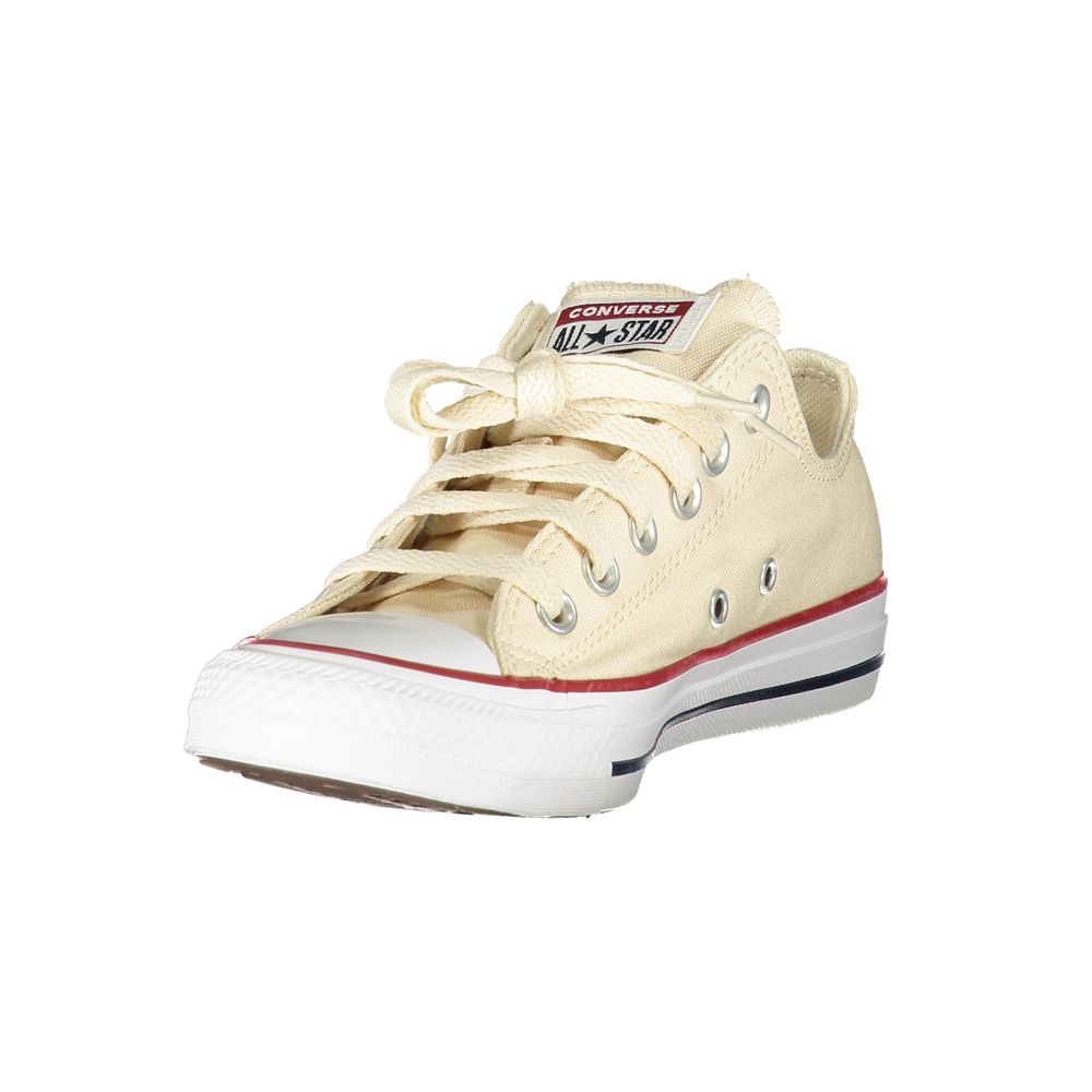 Converse Beige Polyester Men Sneaker with iconic logo and contrasting details.