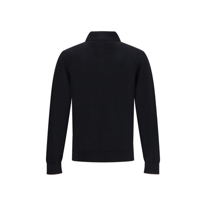 Cruna Black Wool Sweatshirt Cruna