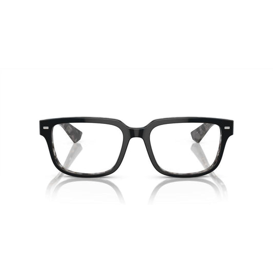 DOLCE & GABBANA MOD. DG 3380 acetate gent glasses, front view, showcasing sleek black frame design, ideal for modern fashion-forward individuals.