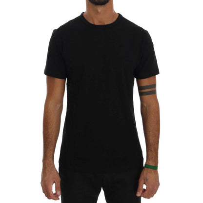 Daniele Alessandrini Black Cotton T-Shirt Daniele Alessandrini