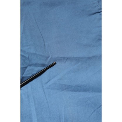 Daniele Alessandrini Blue Cotton Mid Waist Straight Men Denim Jeans Daniele Alessandrini