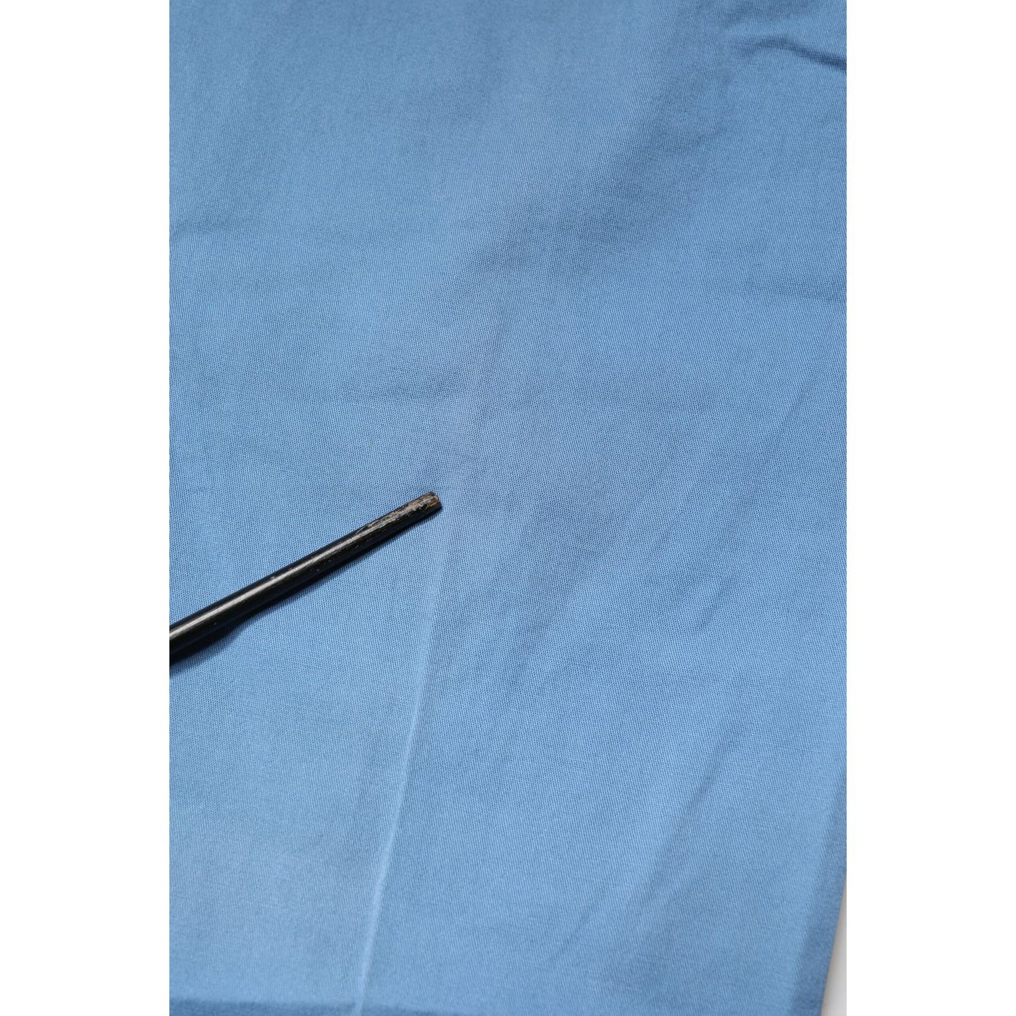 Daniele Alessandrini Blue Cotton Mid Waist Straight Men Denim Jeans Daniele Alessandrini