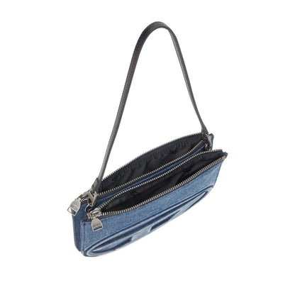 Diesel 1DR Twin denim shoulder bag Shoulder