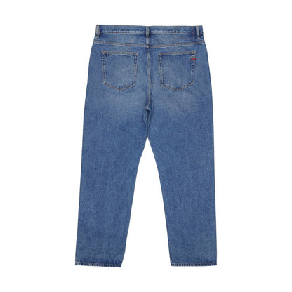 Diesel Blue Cotton Relaxed Fit Jeans Diesel