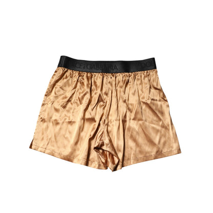 Dolce & Gabbana Beige Men Regular Boxer Eye Mask Set Underwear Dolce & Gabbana