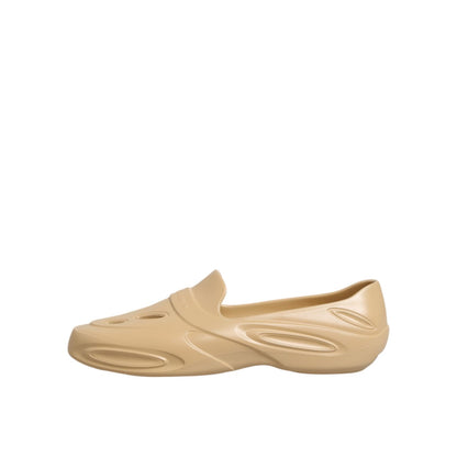 Dolce & Gabbana Beige Rubber Slides Low Top Sneakers Shoes Dolce & Gabbana