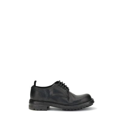 Dolce & Gabbana Black Calf Leather Bos Taurus Oxfords And Derbies Dolce & Gabbana