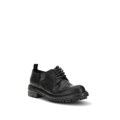 Dolce & Gabbana Black Calf Leather Bos Taurus Oxfords And Derbies Dolce & Gabbana