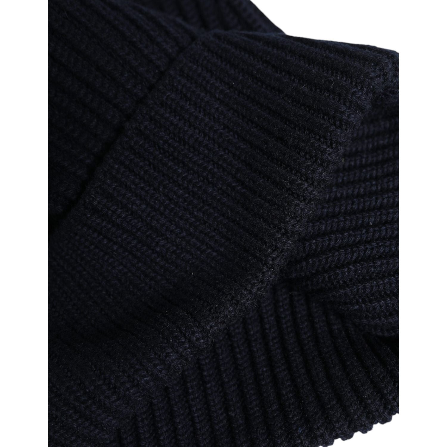Dolce & Gabbana Black Cashmere Knitted Winter Beanie Hat