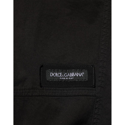 Dolce & Gabbana Black Cotton Cargo Jogger Sweatpants Pants Dolce & Gabbana