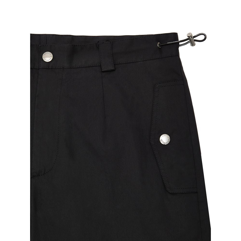 Dolce & Gabbana Black Cotton Cargo Pants Dolce & Gabbana