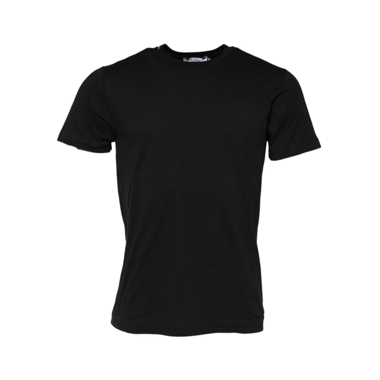 Dolce & Gabbana Black Cotton Crew Neck Short Sleeves T-shirt Dolce & Gabbana