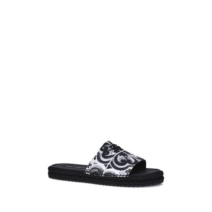 Dolce & Gabbana Black Cotton Espadrilles Dolce & Gabbana