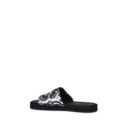 Dolce & Gabbana Black Cotton Espadrilles Dolce & Gabbana