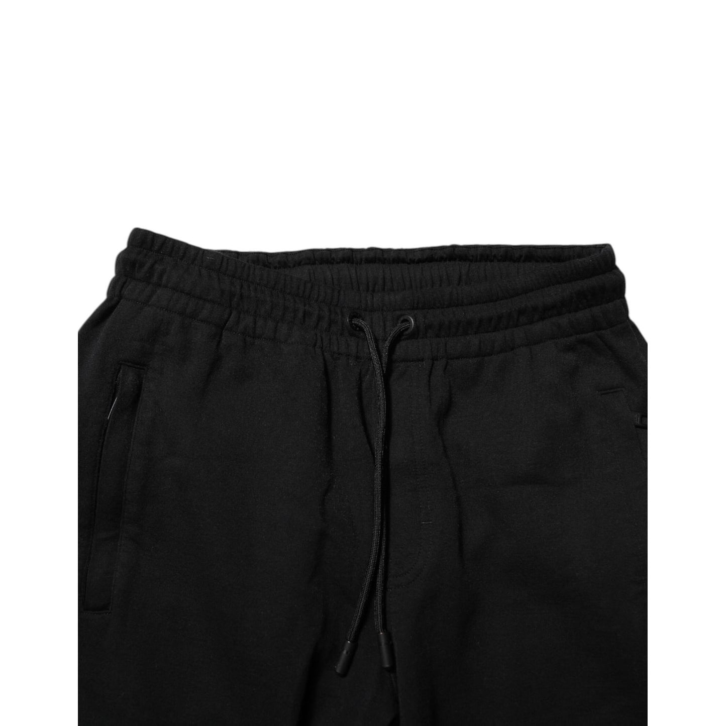 Dolce & Gabbana Black Cotton Jogger Jogging Men Trouser Pants Dolce & Gabbana