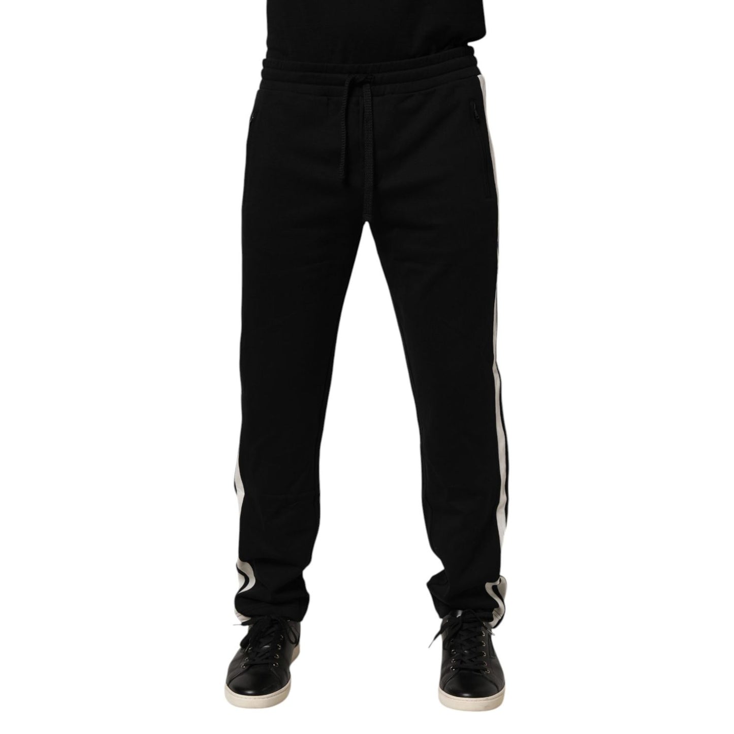 Dolce & Gabbana Black Cotton Jogger Sweatpants Trouser Pants Dolce & Gabbana