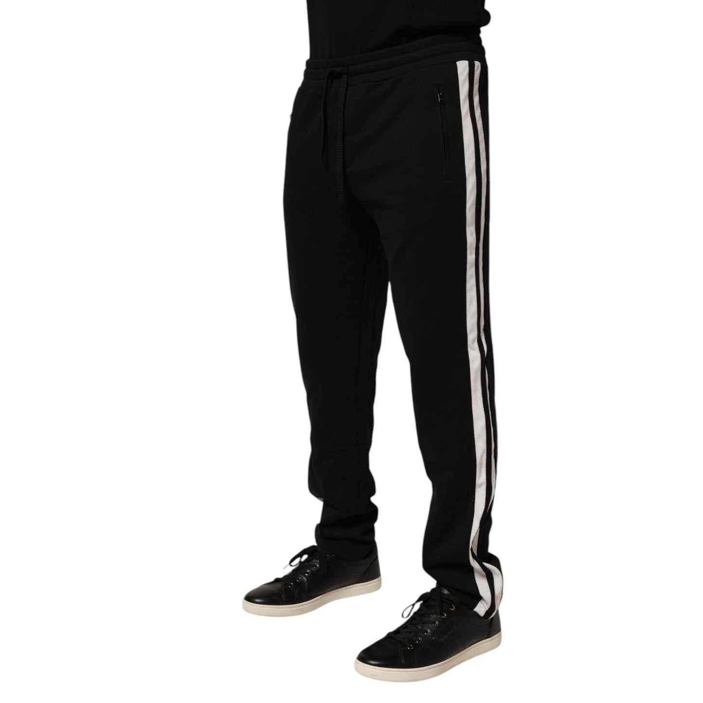 Dolce & Gabbana Black Cotton Jogger Sweatpants Trouser Pants Dolce & Gabbana