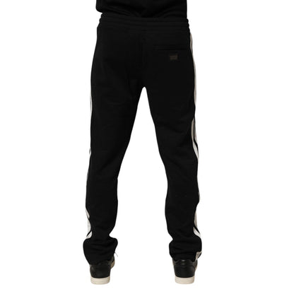 Dolce & Gabbana Black Cotton Jogger Sweatpants Trouser Pants Dolce & Gabbana