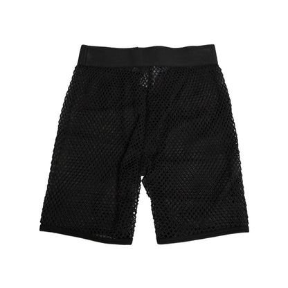 Dolce & Gabbana Black Cotton Logo Shorts Midi Trouser Underwear Dolce & Gabbana
