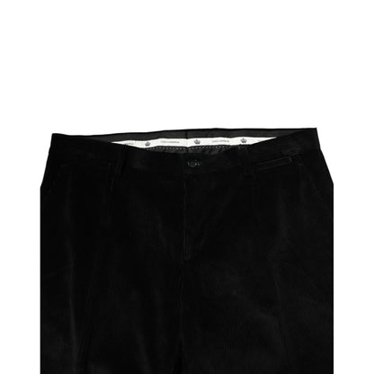 Dolce & Gabbana Black Cotton Men Dress Formal Trouser Pants Dolce & Gabbana