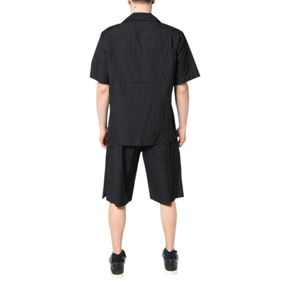 Dolce & Gabbana Black Cotton Men Pajama Set Sleepwear Dolce & Gabbana