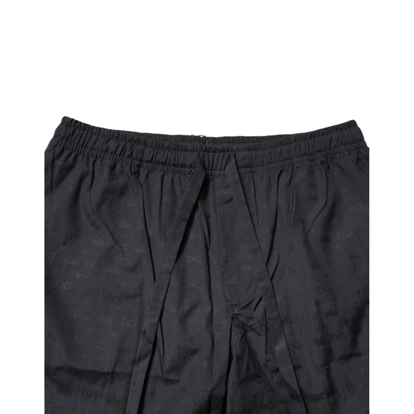 Dolce & Gabbana Black Cotton Men Pajama Set Sleepwear Dolce & Gabbana