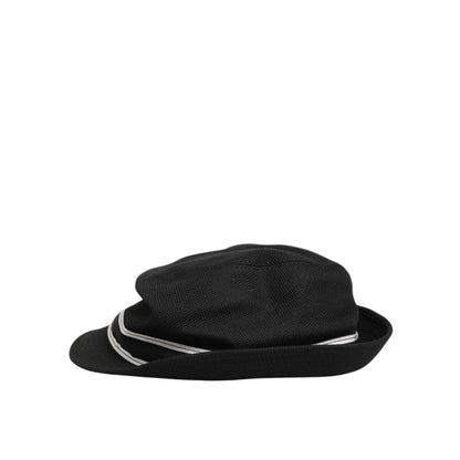 Dolce & Gabbana Black Cotton Polka Dot Lining Fedora Men Hat Dolce & Gabbana