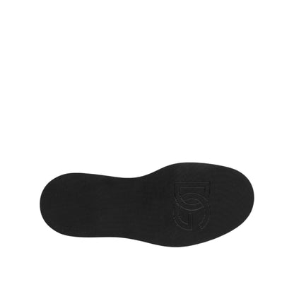 Dolce & Gabbana Black Crystal Strass Mid Calf Short Boots Shoes Dolce & Gabbana