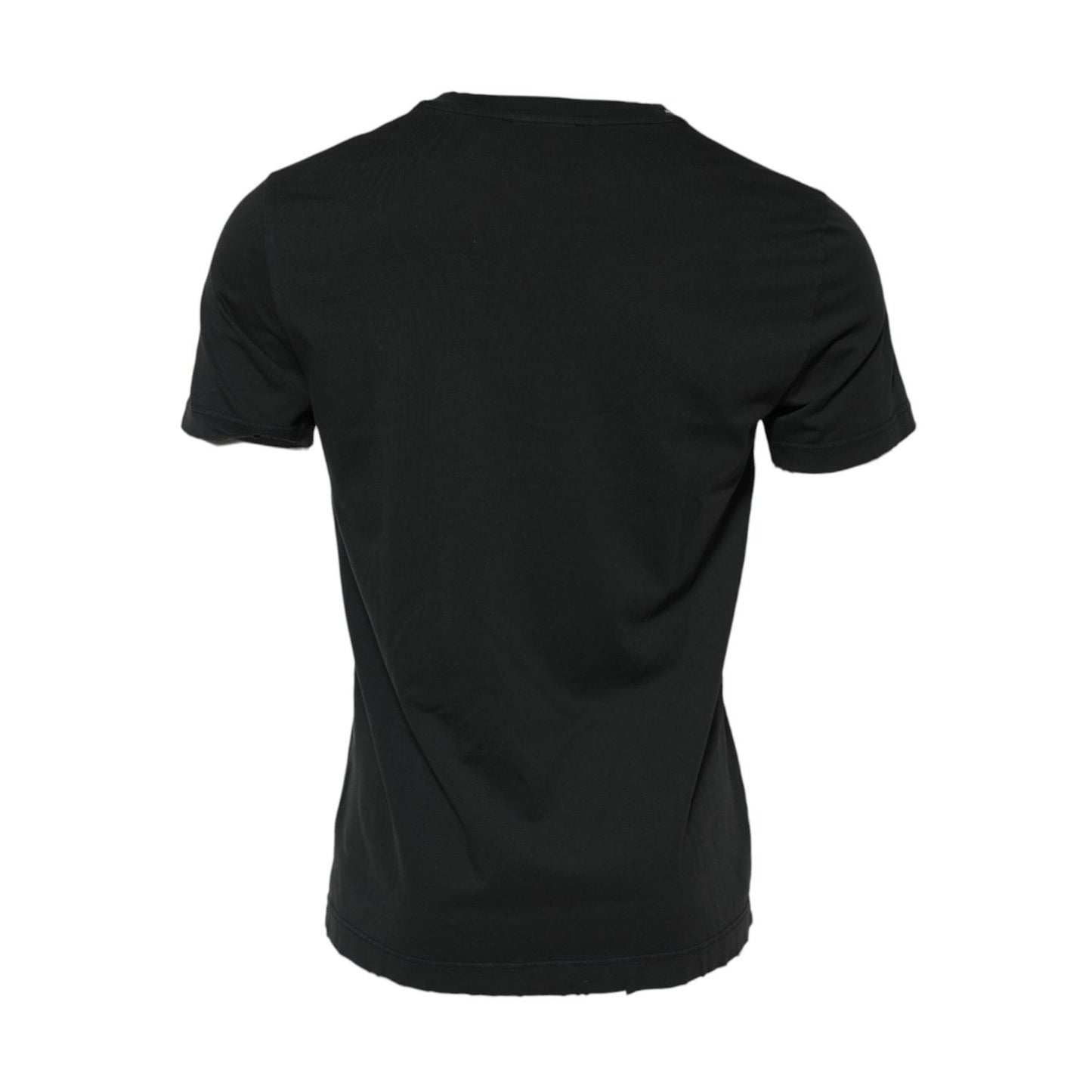 Dolce & Gabbana Black DG Crew Devotion Cotton Crew Neck T-shirt Dolce & Gabbana