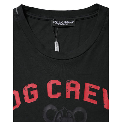 Dolce & Gabbana Black DG Crew Devotion Cotton Crew Neck T-shirt Dolce & Gabbana