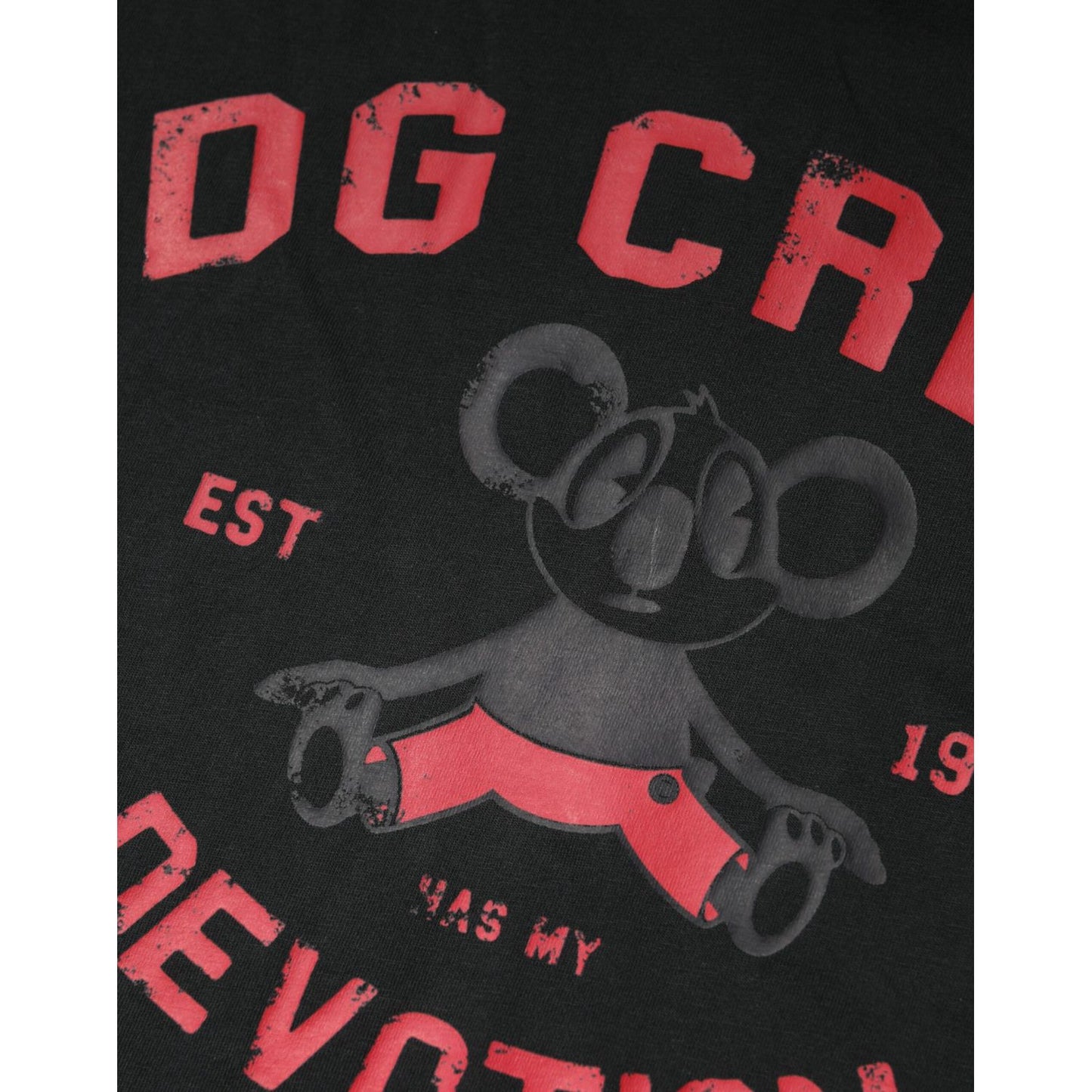 Dolce & Gabbana Black DG Crew Devotion Cotton Crew Neck T-shirt Dolce & Gabbana