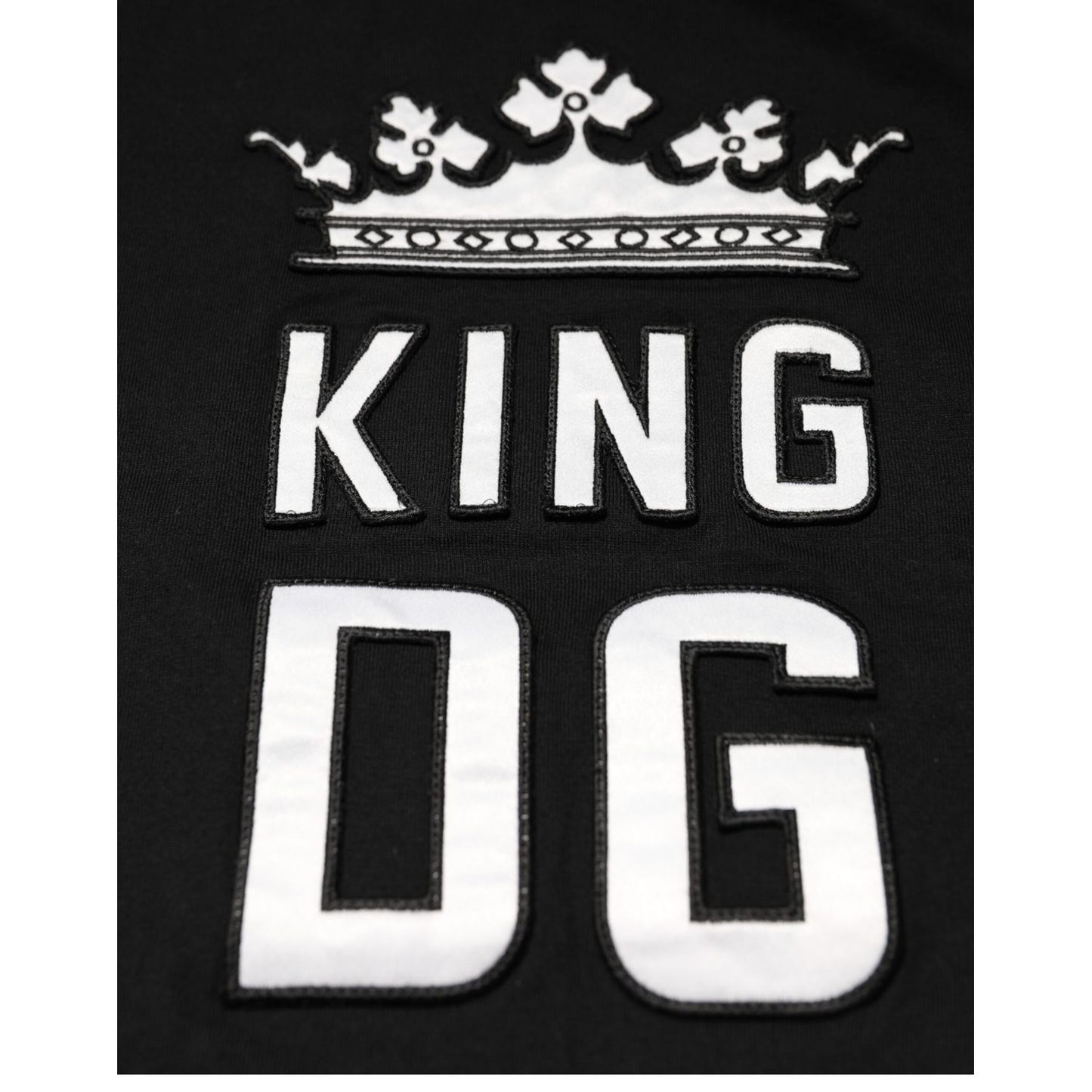 Dolce & Gabbana Black DG King Crown Cotton Crew Neck T-shirt Dolce & Gabbana