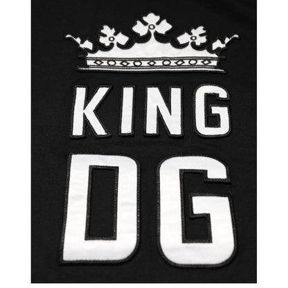 Dolce & Gabbana Black DG King Crown Cotton Crew Neck T-shirt Dolce & Gabbana