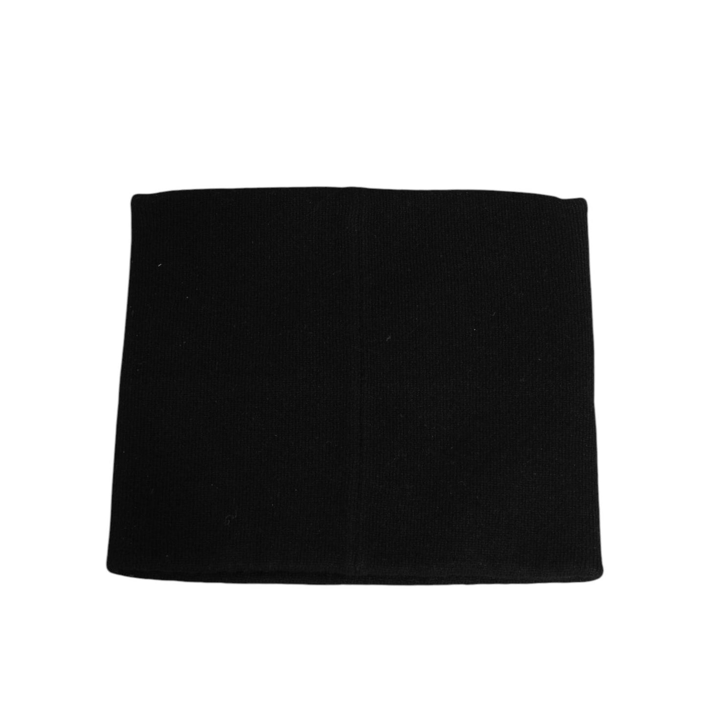 Dolce & Gabbana Black D&G Logo Cashmere Knitted Men One Size Scarf Dolce & Gabbana