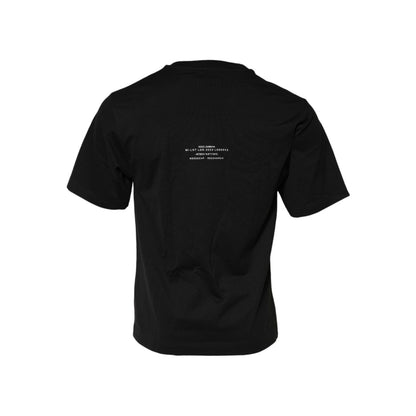 Dolce & Gabbana Black DG Vib3 Print Cotton Crew Neck T-shirt Dolce & Gabbana