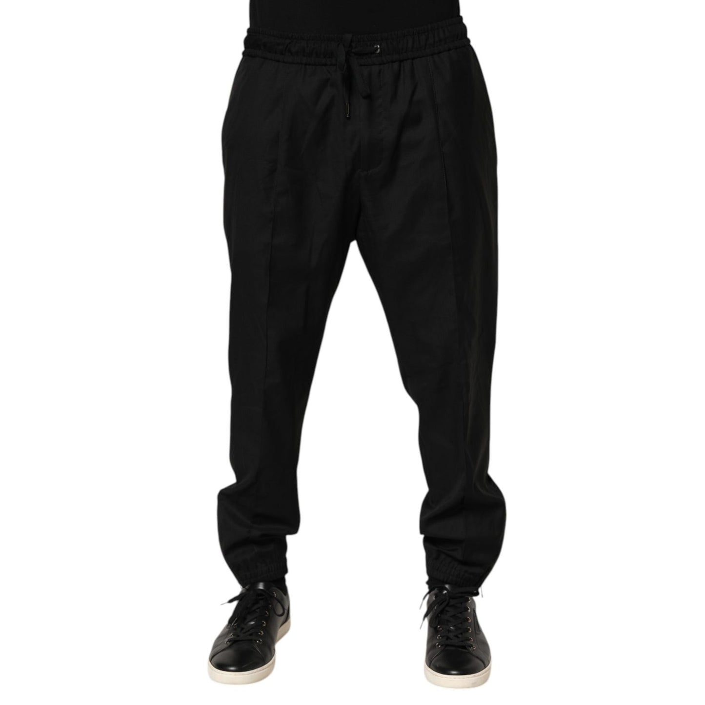 Dolce & Gabbana Black Drawstring Men Jogger Sweatpants Pants Dolce & Gabbana