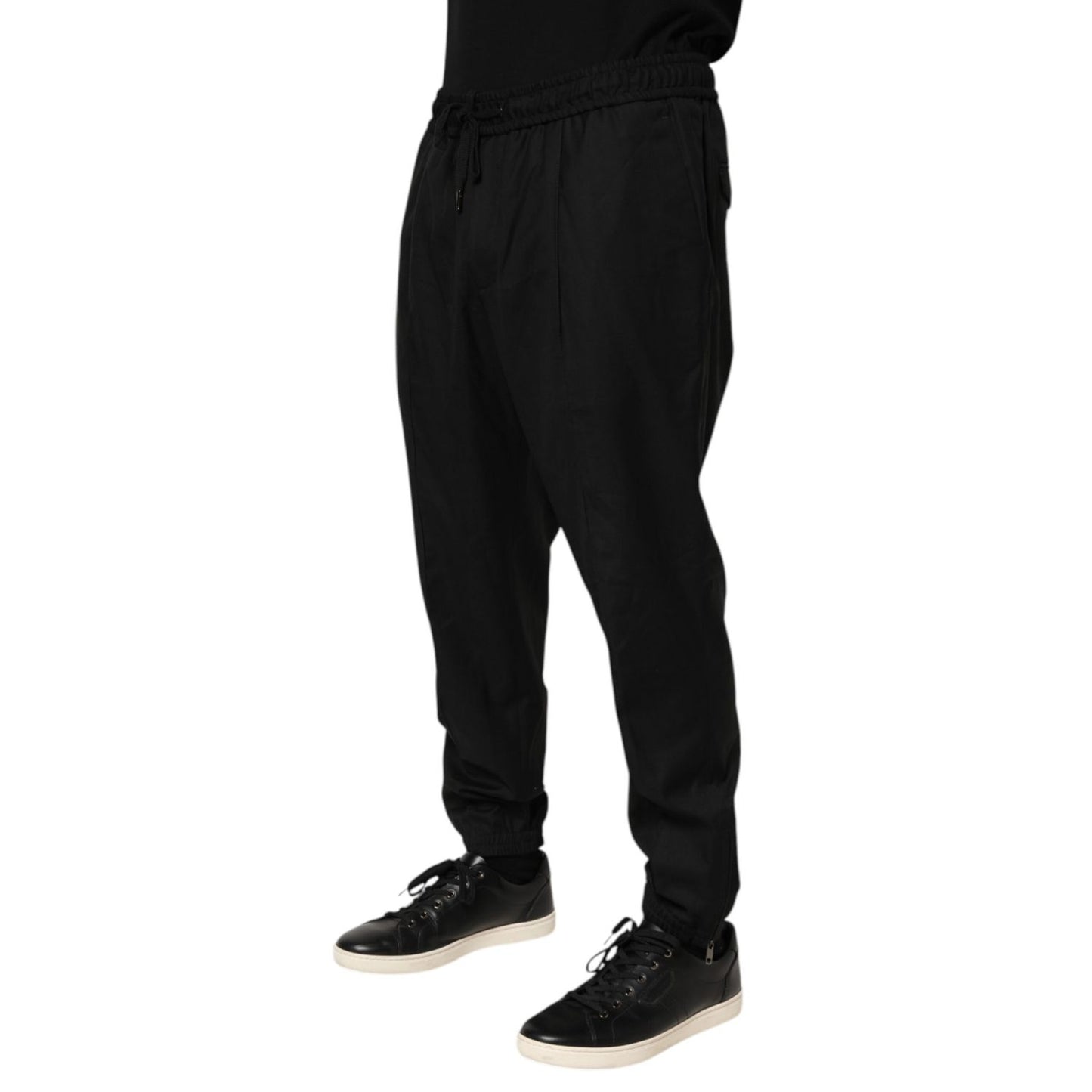 Dolce & Gabbana Black Drawstring Men Jogger Sweatpants Pants Dolce & Gabbana