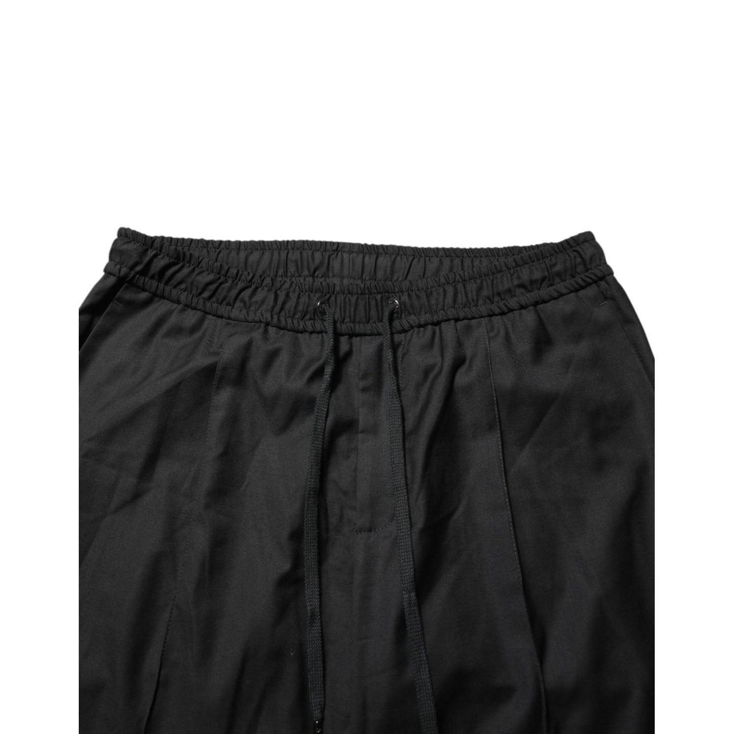 Dolce & Gabbana Black Drawstring Men Jogger Sweatpants Pants Dolce & Gabbana