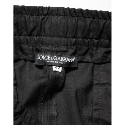 Dolce & Gabbana Black Drawstring Men Jogger Sweatpants Pants Dolce & Gabbana