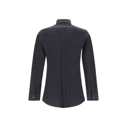 Dolce & Gabbana Black Elastane Dress Shirt Dolce & Gabbana