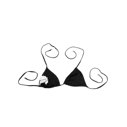 Dolce & Gabbana Black Embroidered Triangle Swimwear Underwear