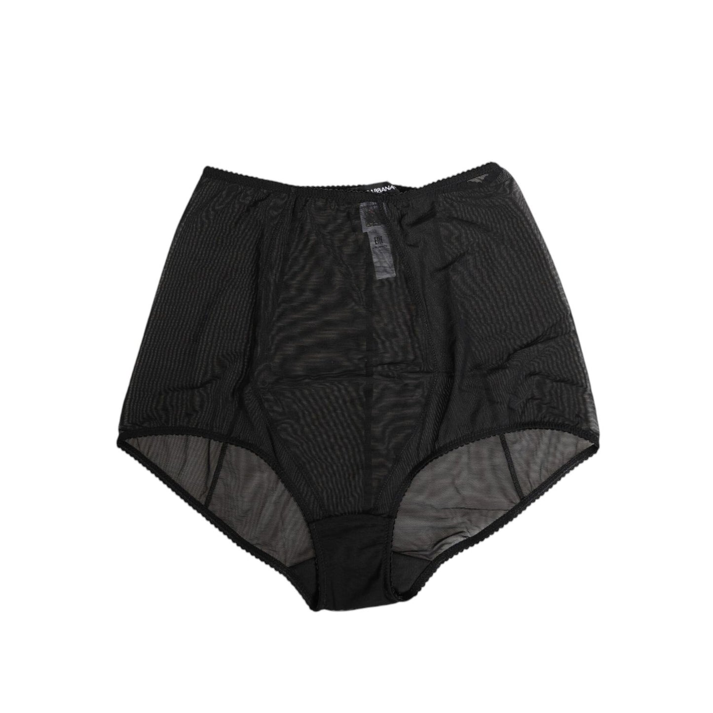 Dolce & Gabbana Black High Waist Mesh Sheer Shapewear Underwear
