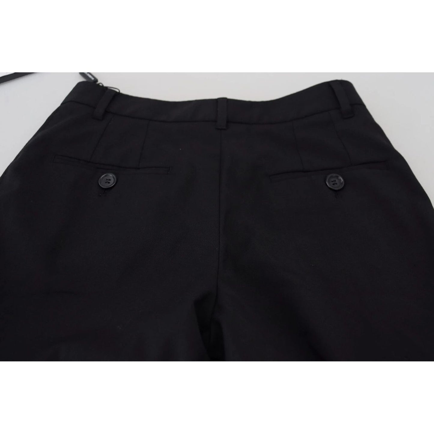 Dolce & Gabbana Black High Waist Skinny Trouser STAFF Pants