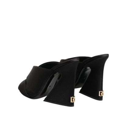 Dolce & Gabbana Black Keira Baroque High Heel Sandals Shoes Dolce & Gabbana