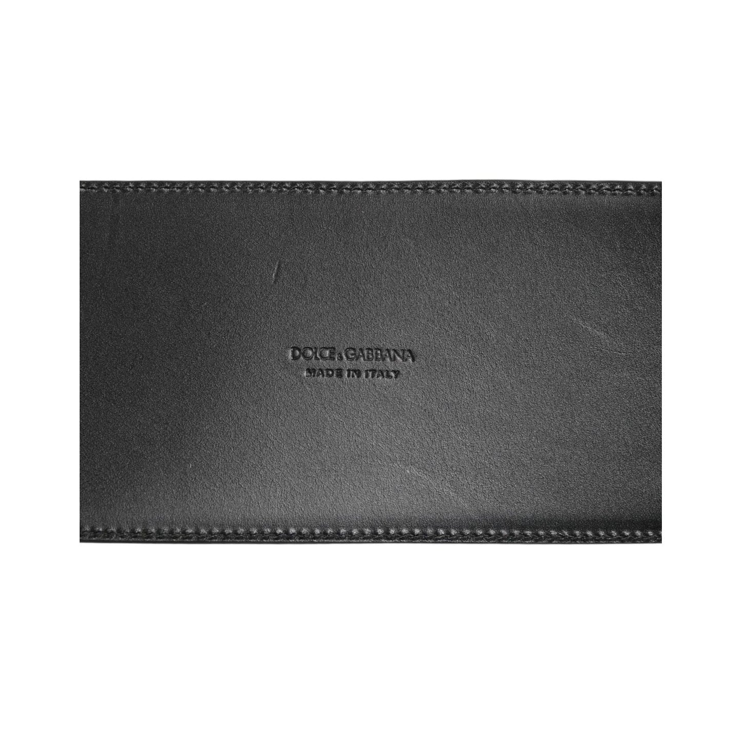 Dolce & Gabbana Black Leather 4-Strap Metal Multi-Buckle Belt Dolce & Gabbana