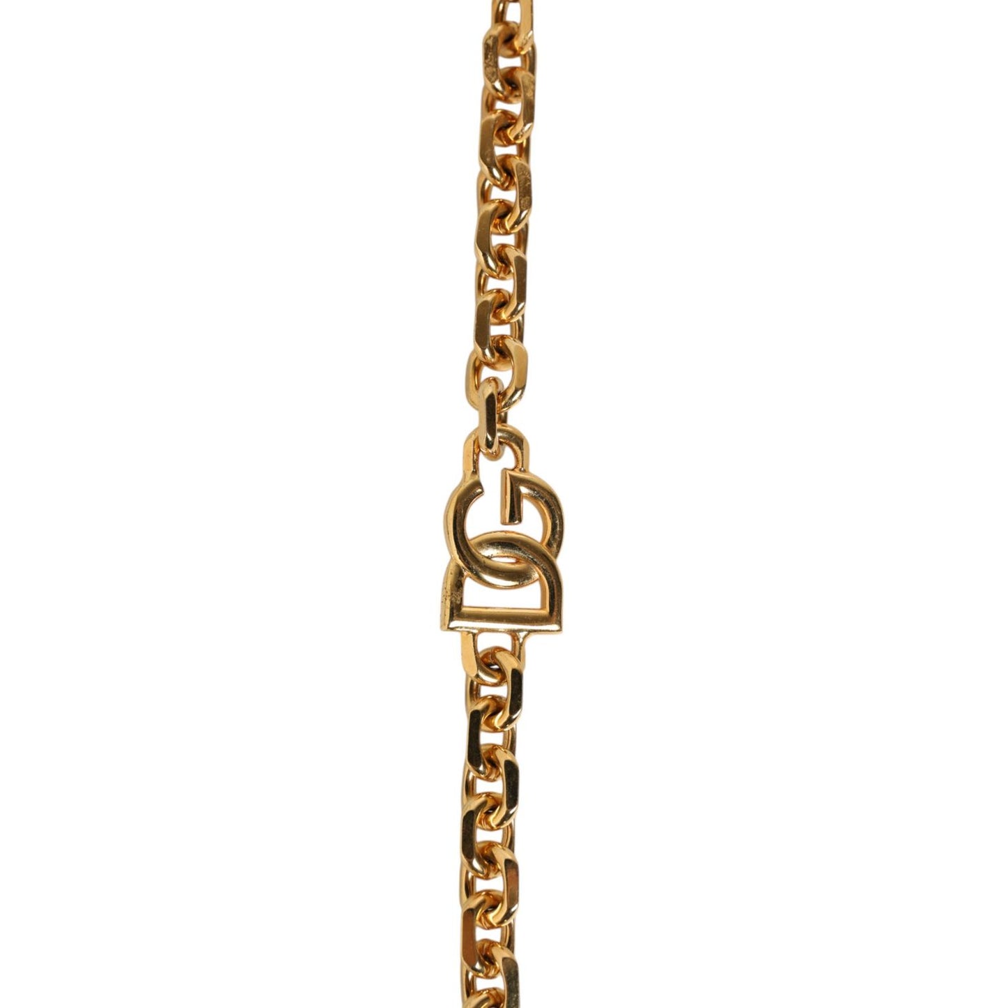 Dolce & Gabbana Black Leather Gold Chain Bag Accessory Shoulder Strap Dolce & Gabbana