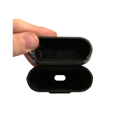 Dolce & Gabbana Black Leather Metal Logo Plaque Holder Airpods Case Dolce & Gabbana