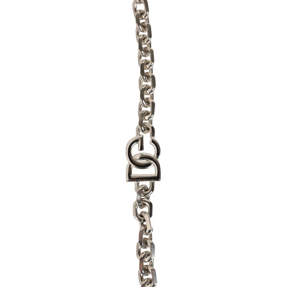 Dolce & Gabbana Black Leather Pearl Chain Bag Accessory Shoulder Strap Dolce & Gabbana