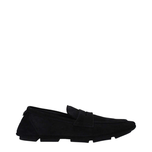 Dolce & Gabbana Black Leather Slip-On Loafers