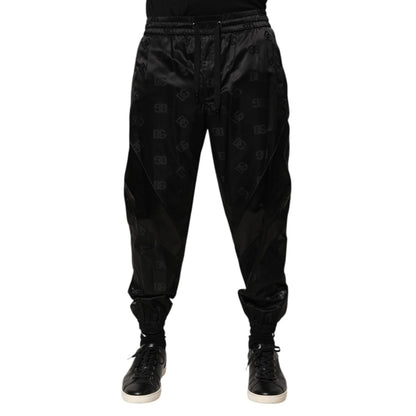 Dolce & Gabbana Black Logo DG Print Men Jogger Sweatpants Pants Dolce & Gabbana
